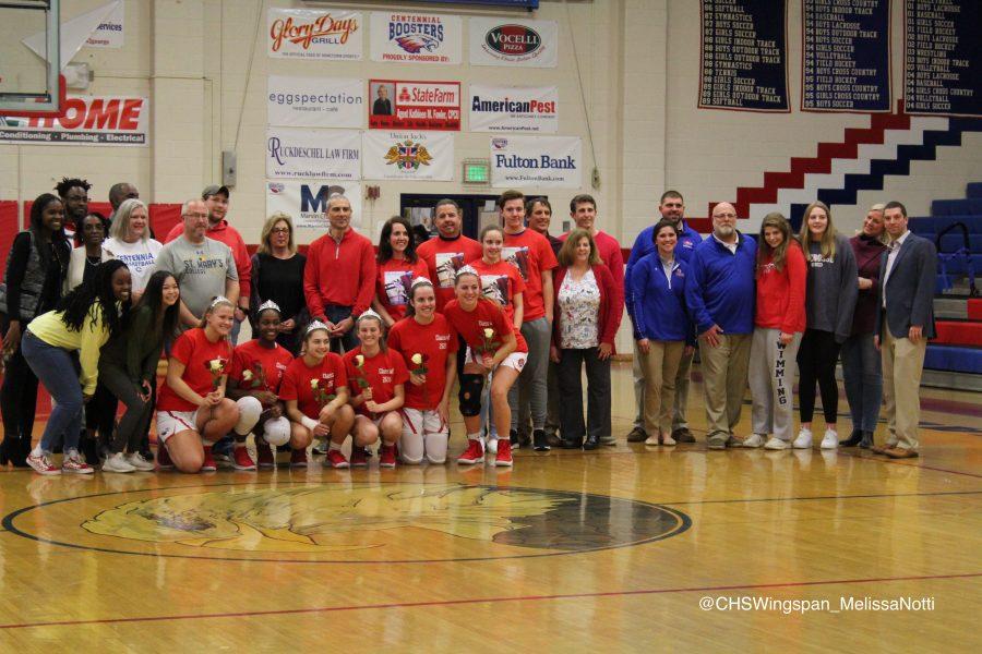 Centennial Girls’ Varsity Basketball Celebrates Their Seniors