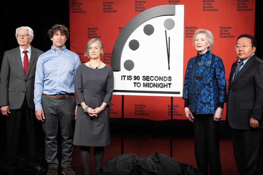 Photo from https://thebulletin.org/2023/01/press-release-doomsday-clock-set-at-90-seconds-to-midnight/