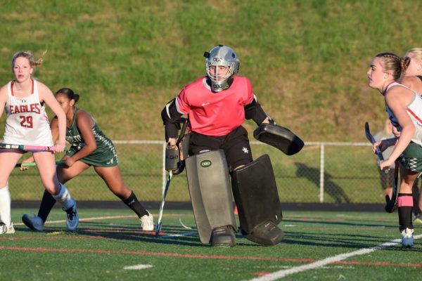 Jane Baldy as goalie