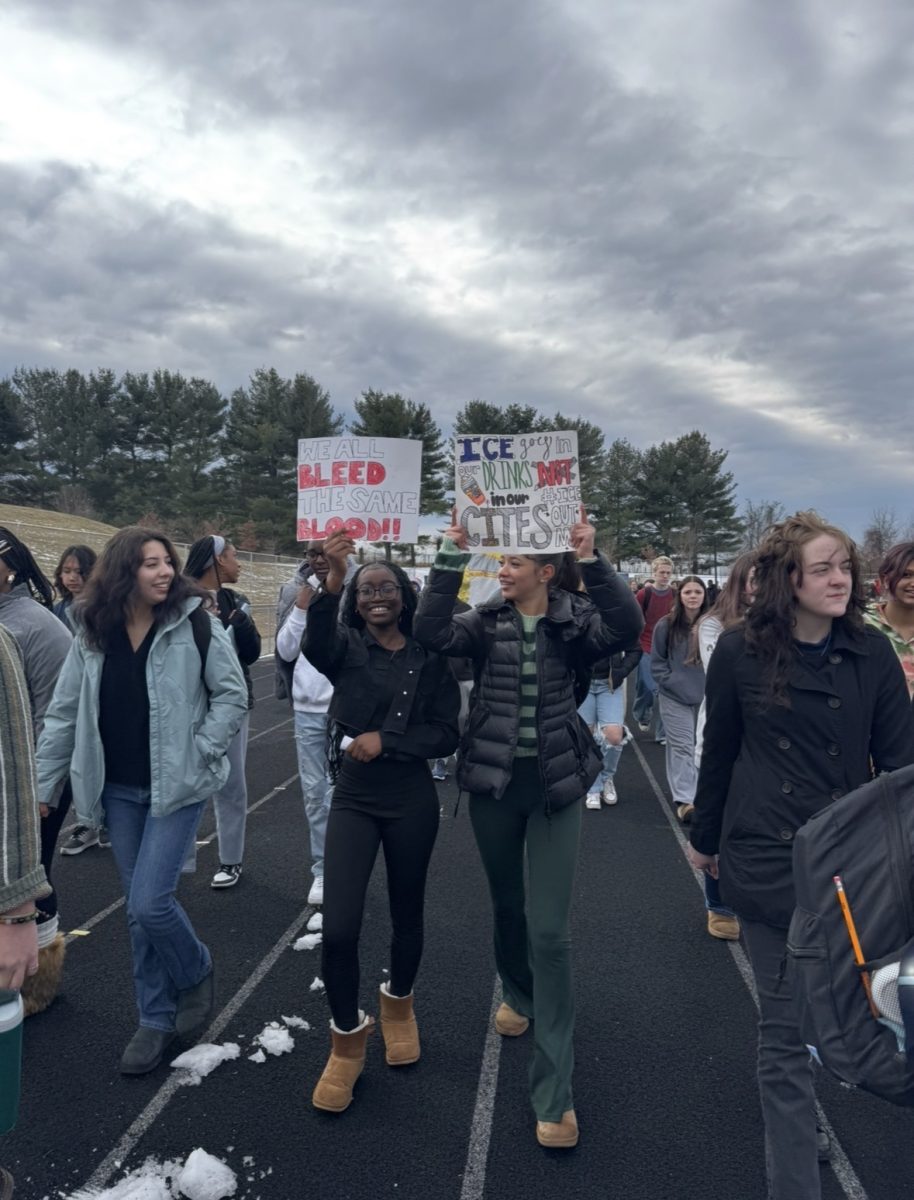 Centennial students at the walkout.