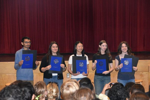 The 5 C-SPAN Winners Accepting Their Award.